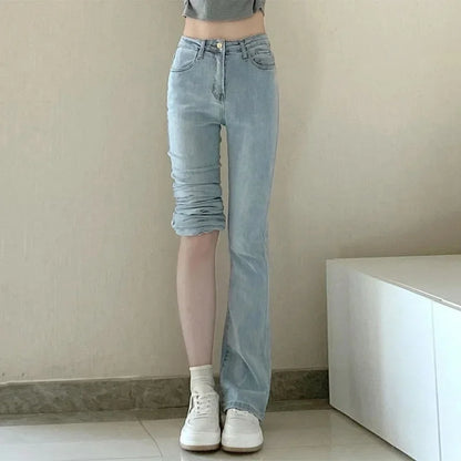 Lente Bell Bottom Jeans Wijd en Comfortabel - StudioMarella