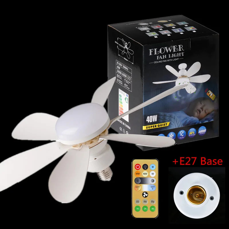 Plafondventilator met Verlichting – Verstelbare Windsnelheid & LED – 3 Snelheden – Afstandsbediening – Geruisloze Motor – Modern Design