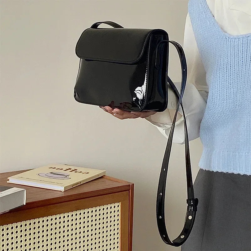 Rode Schoudertas Elegant Design Leer