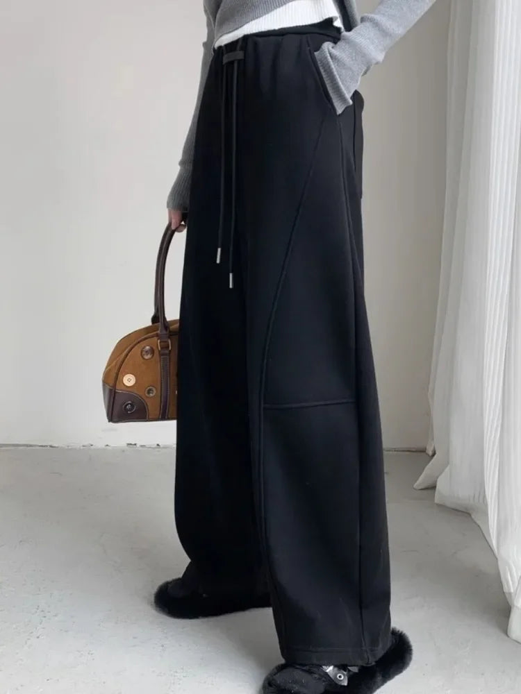 Dames Oversized Joggingbroek Grijs Comfortabel