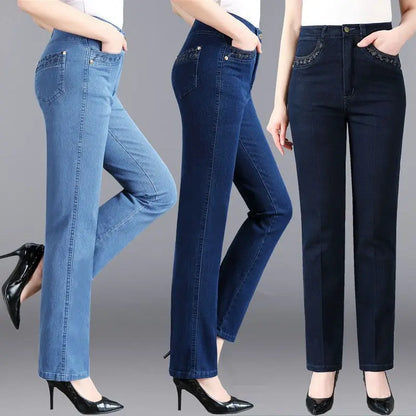 Casual Denim Broek Voor Vrouw Comfortabele Stijl - StudioMarella