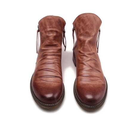 Zwarte Leer Chelsea Boots voor Heren