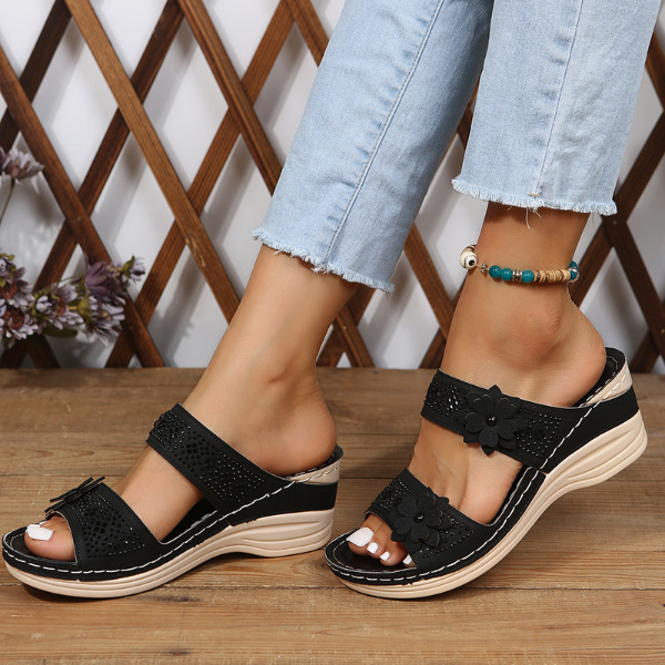 Orthopedische Sandalen met Bloemen voor Comfortabele Voeten
