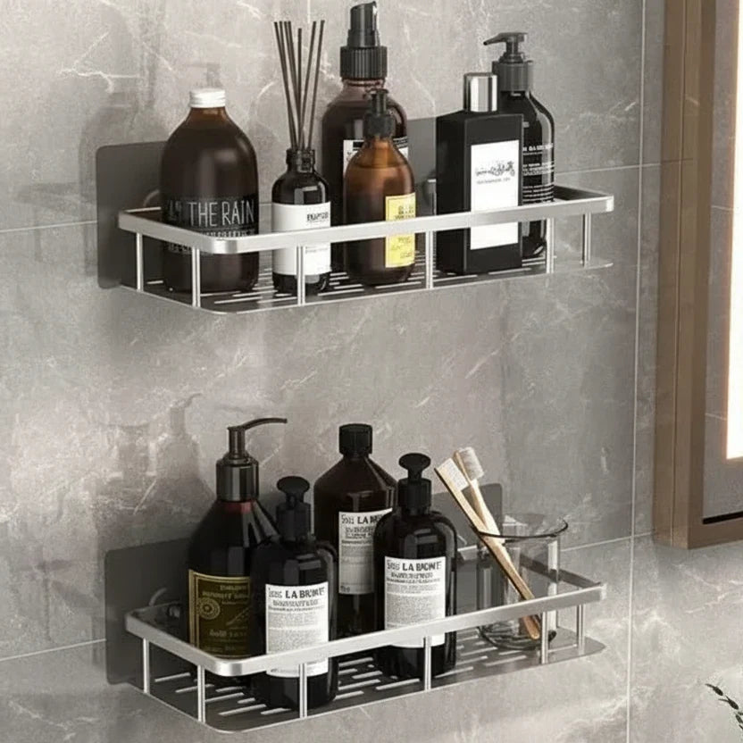 Badkamerplank Zelfklevend Boren ABS RVS Hoekplank Douche Scandinavisch Modern