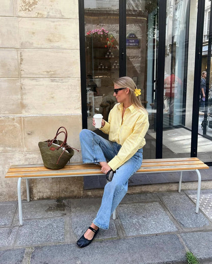 Dames Blouse Luchtig Gestreept Zomerkleding