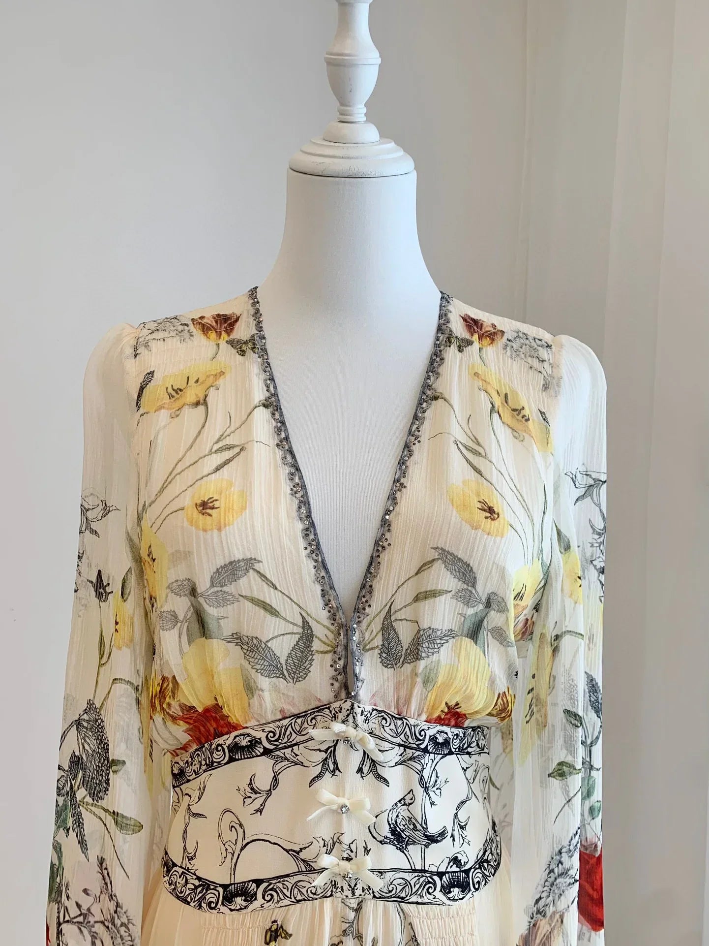 Groene Zijden Jurk Luxe Luminique Stijl