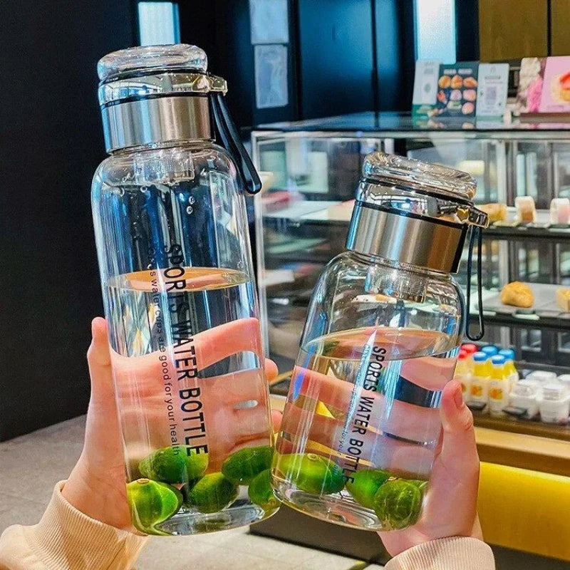 Grote Waterkan 2 Liter Transparant – Praktische Drinkfles voor Melk, Sap & Water
