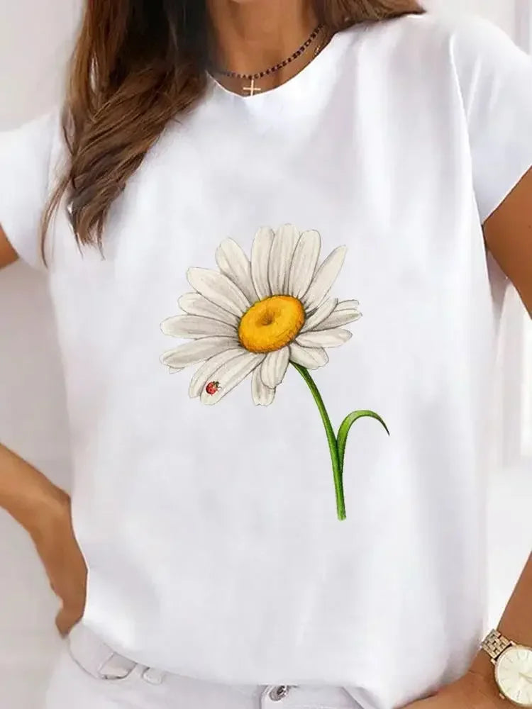 Plus Size T-shirt Vrouwelijk Hartelijk Ontwerp