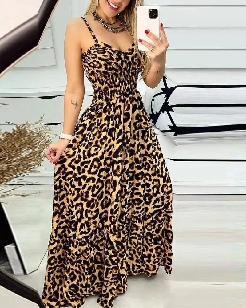 Korte Jurk Hoge Taille Modieus Zomermodel