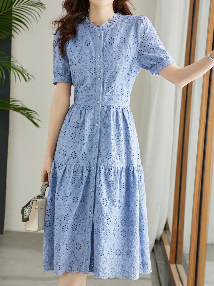 Elegante Midijurk voor Vrouw Jurk MiraBelle Stijl