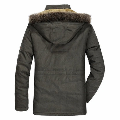 Heren Winterjas Warm en Winddicht met Capuchon