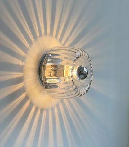 Wandlamp Glas Scandinavisch Bauhaus Metaal E14 Woonkamer Gang Trap Modern
