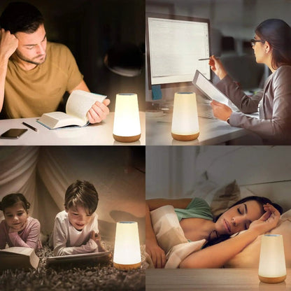 RGB Sfeerverlichting met Afstandsbediening — Dimbare Tafellamp 13 Kleuren Touch Control