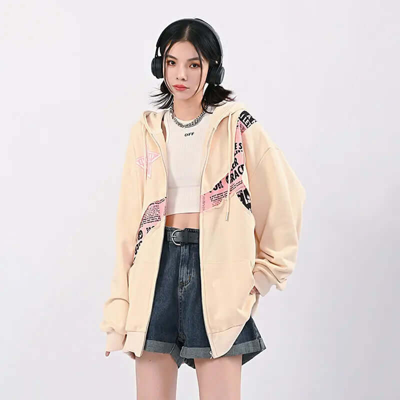 Dames Hoodie Oversized Comfortabel met Leuke Print