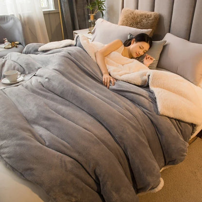 Wollen Plaid Deken | Warm & Zacht | Dubbelzijdig | Voor Bed, Bank & Winter