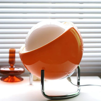 Glazen Bolvormige Tafellamp LED Oranje Retro Slaapkamer Woonkamer Nachtkastje Bureaulamp Bauhaus Nordic Sfeerverlichting Decoratief