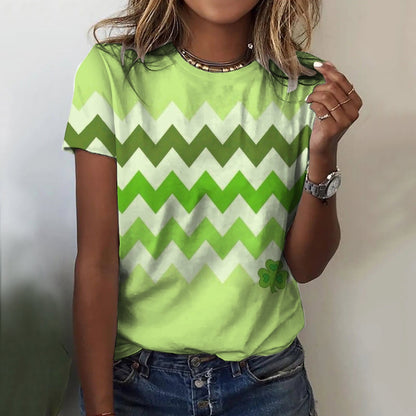 Klaver T-shirt Glimlach Geluk Design