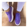 Sneakers Comfortabel Met Dikke Zool Stijlvol Canvas