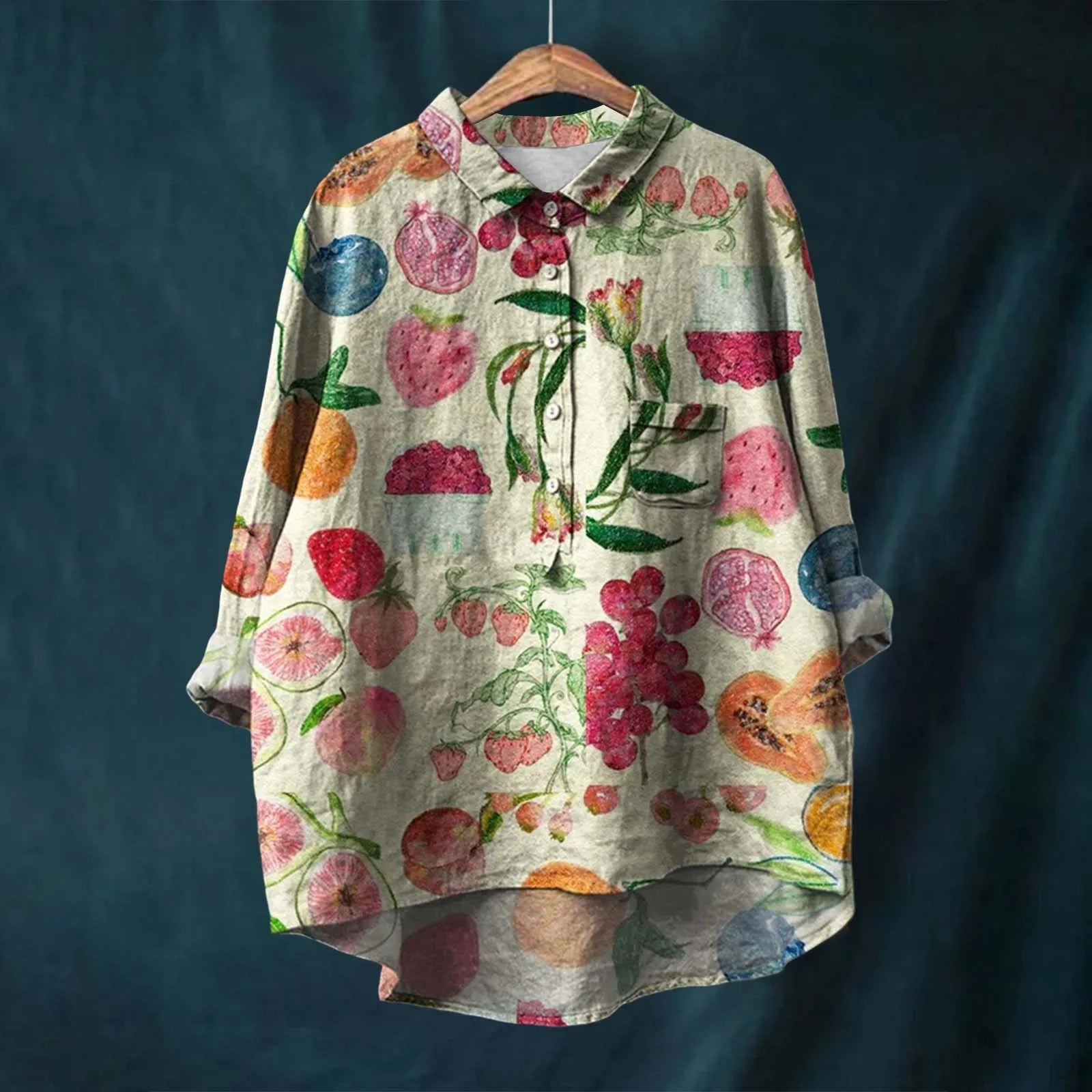 Liesa | Camicia Floreale - 100% Cotone, Elegante e Versatile-6