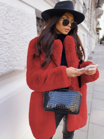Dames Imitatiebontjas Warm en Stijlvol voor Herfst en Winter