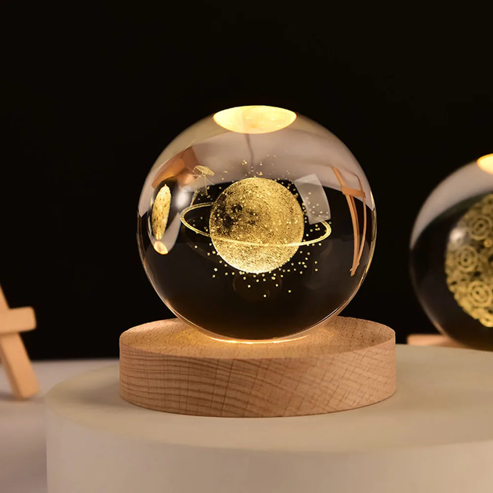 3D Galaxy Bol Nachtlampje met USB-voeding – Hemelsfeer voor Kinderkamer en Slaapkamer
