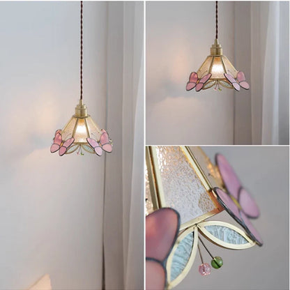 Hanglamp Tiffany Gebrandschilderd Glas Koper E27 Woonkamer Eetkamer Slaapkamer Vintage Retro Pendel Lamp Sfeerverlichting Keuken Gang
