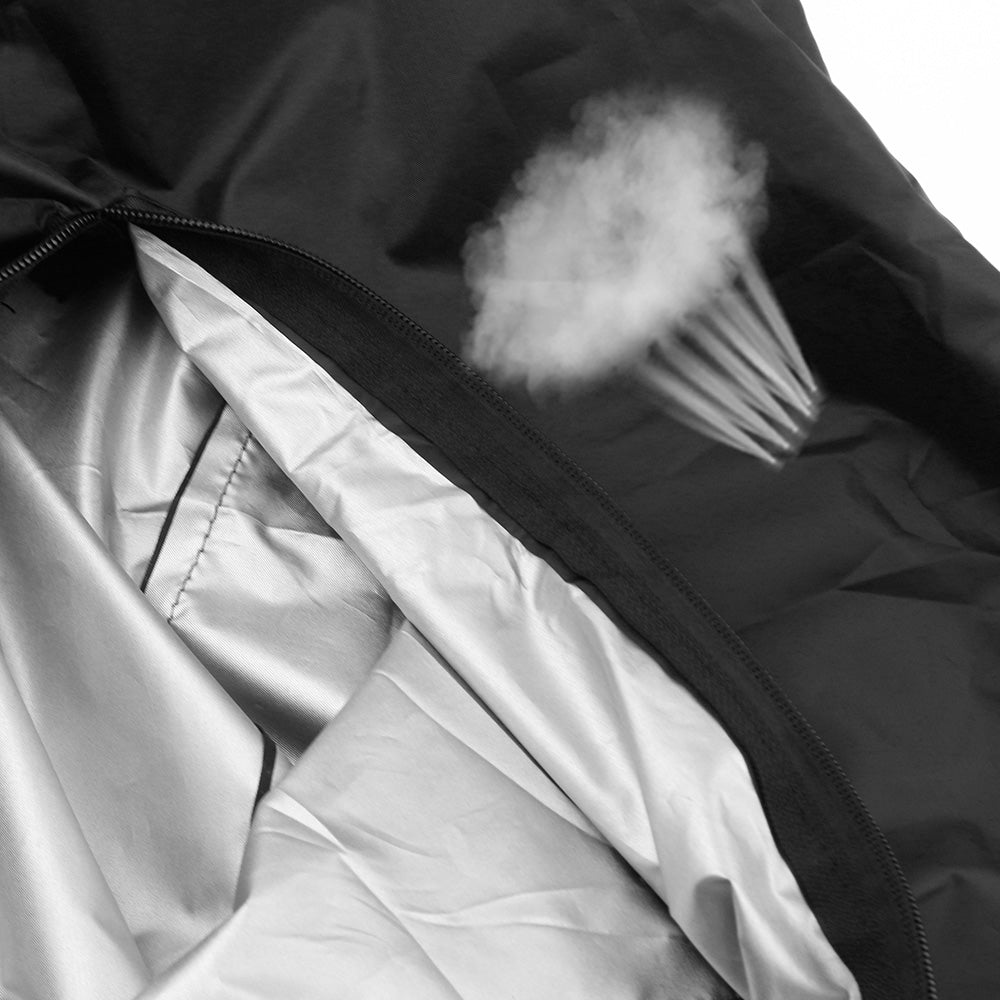 Waterdichte Beschermhoes voor Tuinmeubilair UV-Bestendig 210D Oxford Zwart M & L