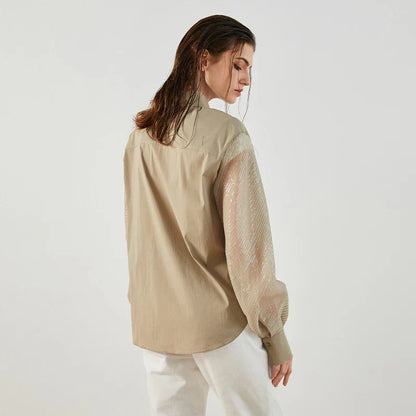 Vrouwelijke Elegante Top met Korte Mouwen