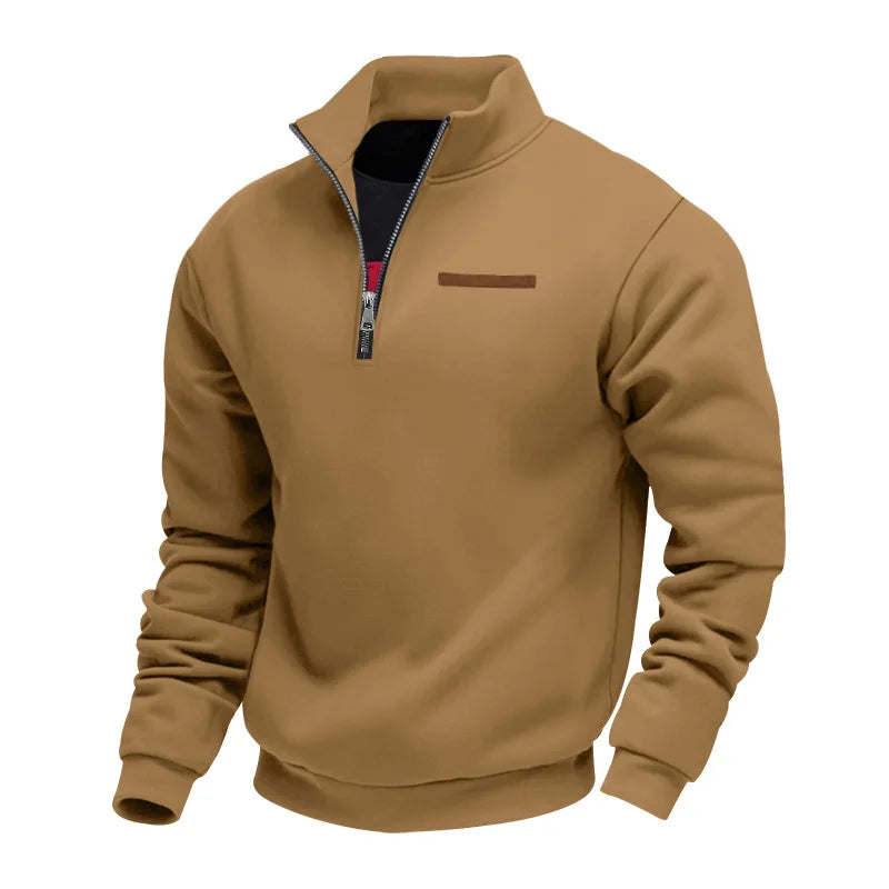 Heren Fleece Sweatshirt Warm met Rits