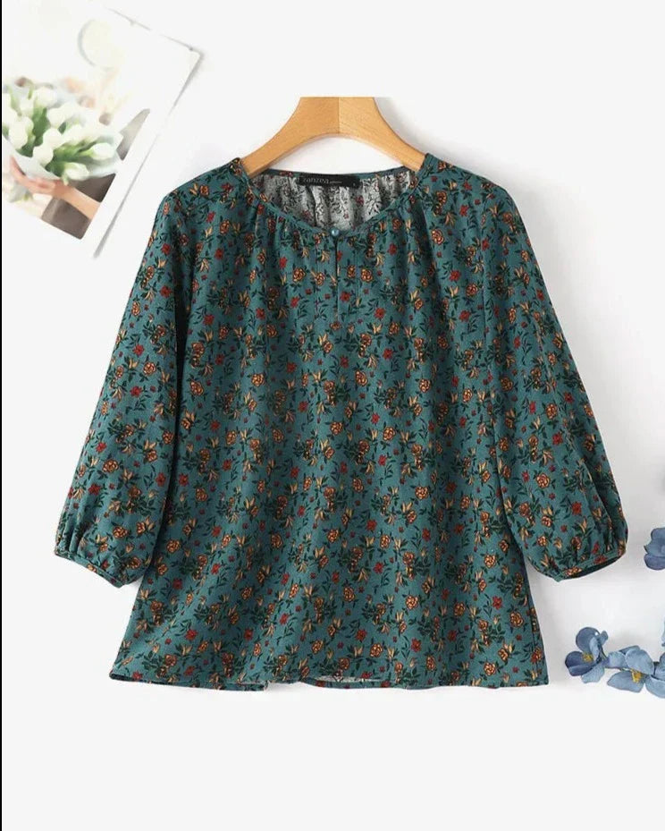 Vrouwelijke Bloemenprint Tuniek Zomer Top - StudioMarella