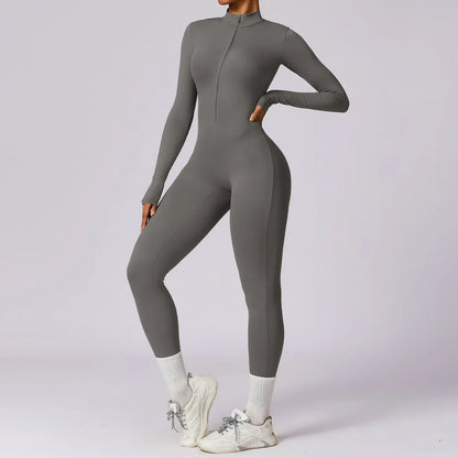 Jumpsuit Vrouw Sportief Naadloos Comfortabel