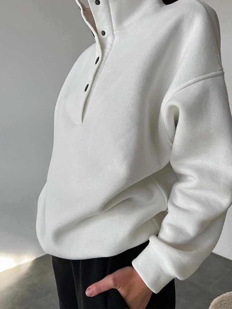Vrouwelijke Fleece Sweatshirt Set Zacht en Warm