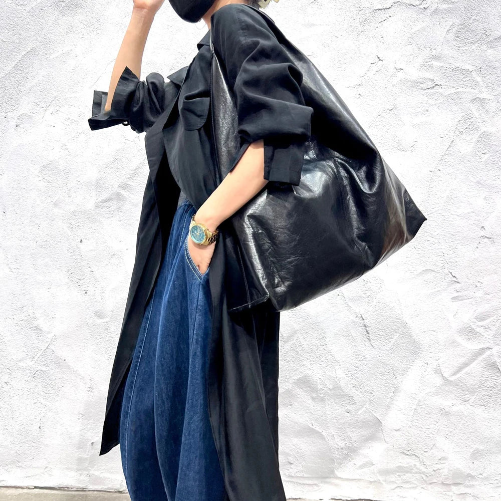 Leren Schoudertas Luxe Stijl voor Dames