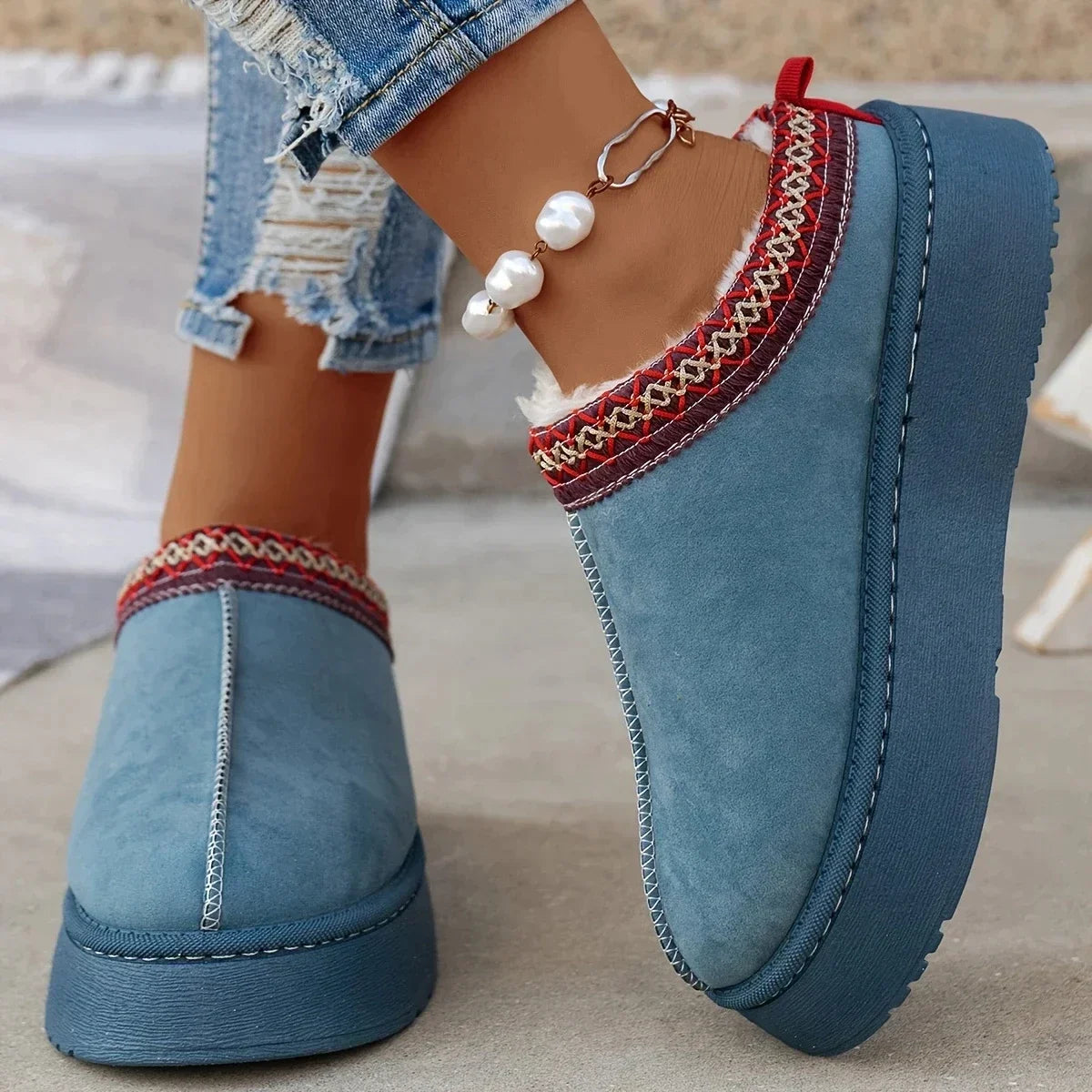 Vrouwen Winterschoenen Warm Waterdicht en Comfortabel