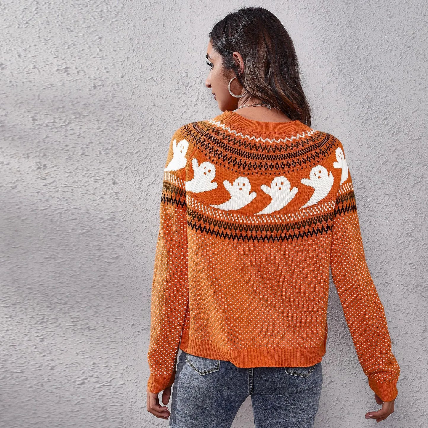 Halloween Trui voor Vrouwen SpookachtigVintage Look