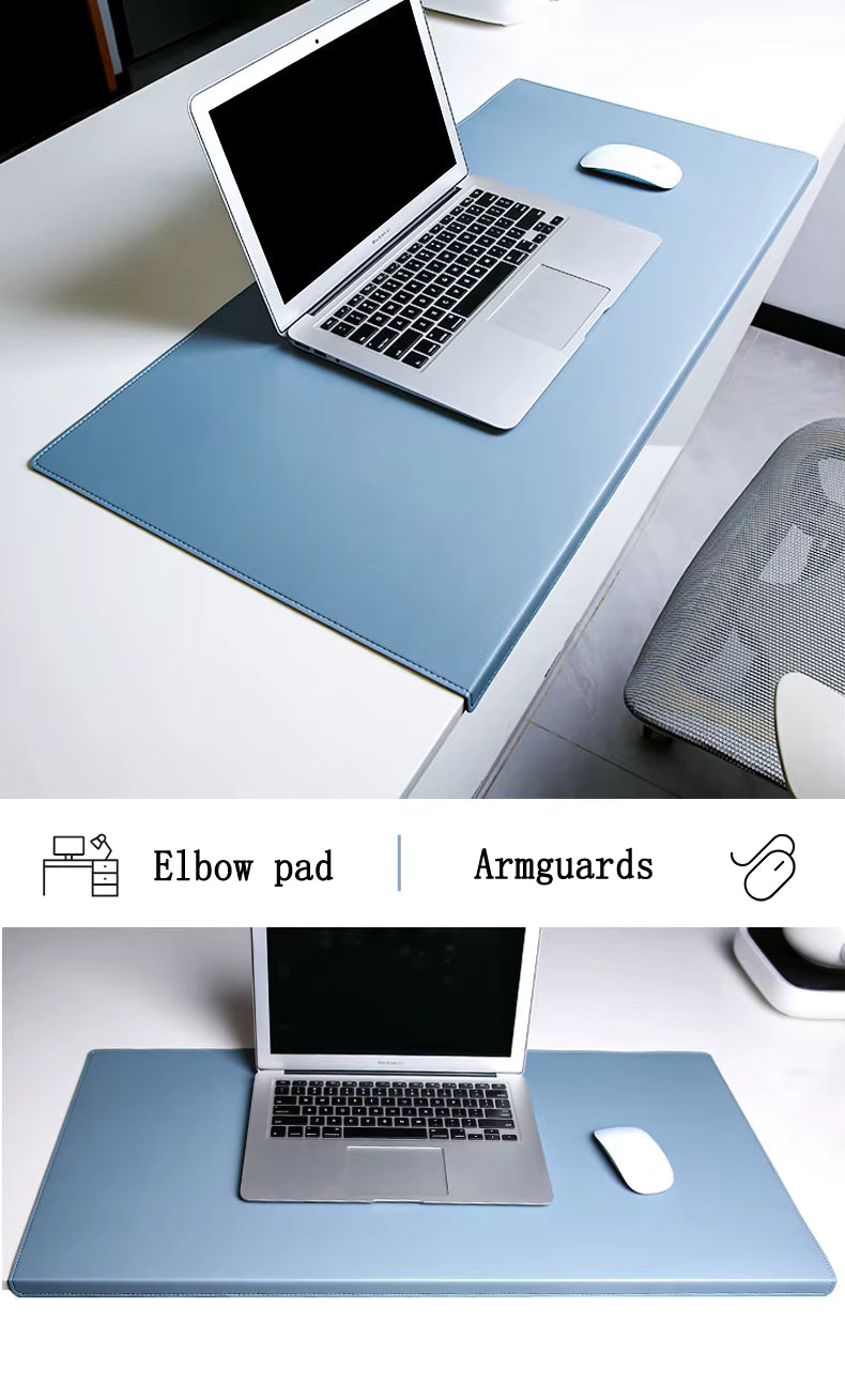 Ergonomische Bureaumat met Polssteun 60-90cm – Antislip Kunstleren Deskpad voor Gaming & Thuiswerken