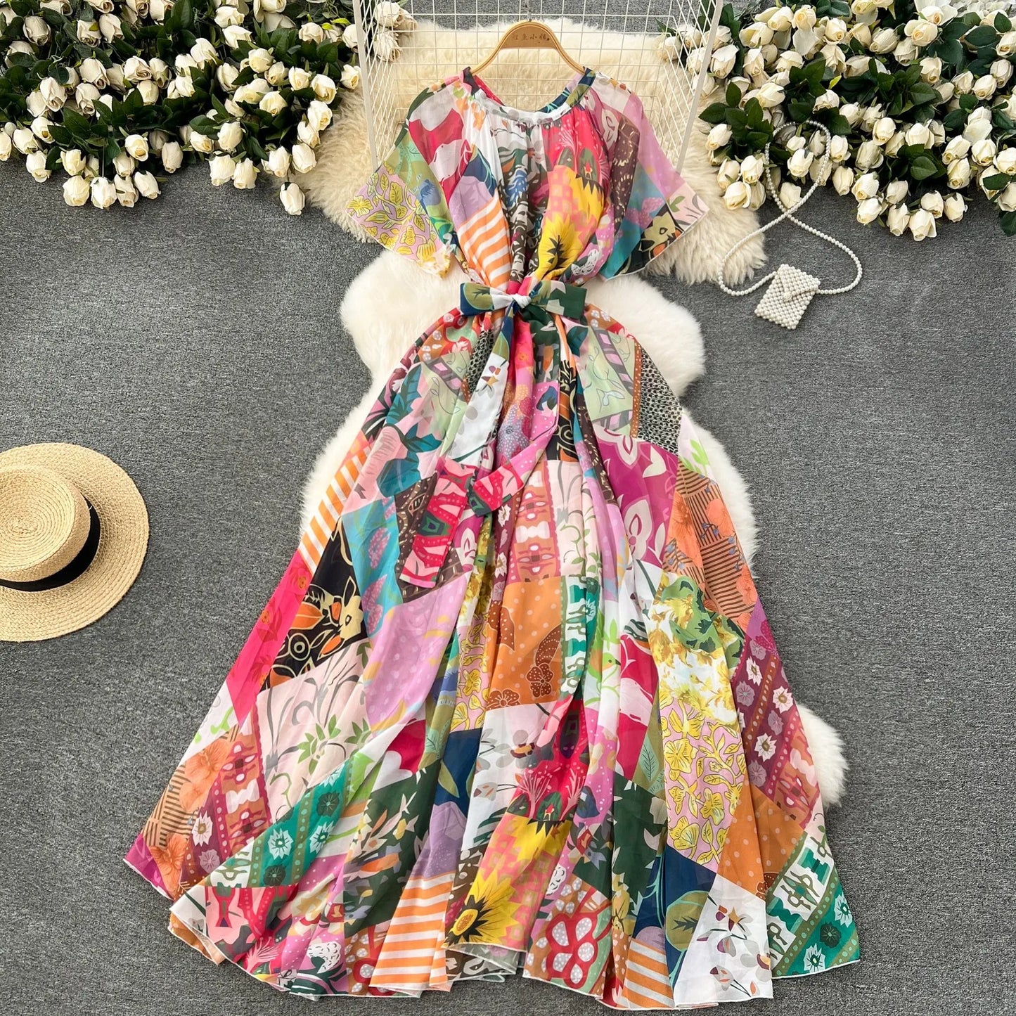 Bloemenjurk Elegante Vrouwelijke Zomerjurk