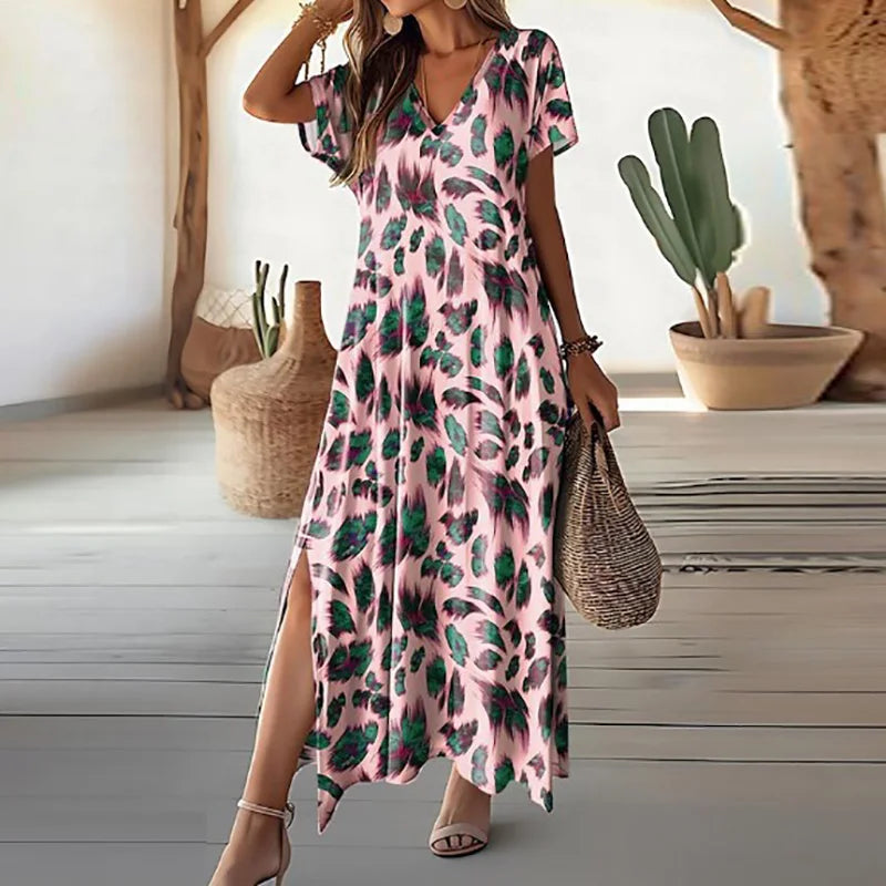 Klassieke Jurken met Bloemenprint Retro Stijl