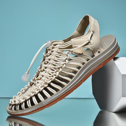 Gevlochten Dames Sandalen – Ademend Design – Lichtgewicht Zomerschoeisel – Flexibele Gummizool – Meerdere Kleuren Verkrijgbaar