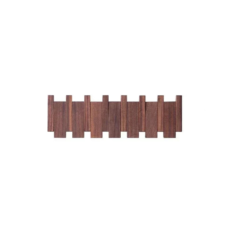 Magnetische Wandkapstok met Inklapbare Haken | 4-10 Haken | Hout