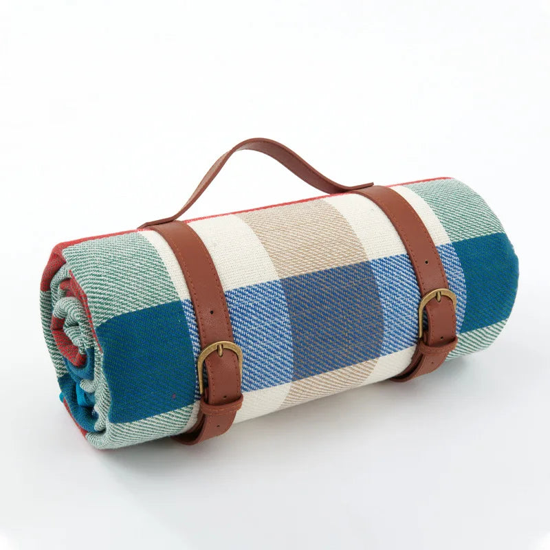 Picknickdeken Waterdicht Geruit Met Draagriem 150x200 Of 200x200 cm