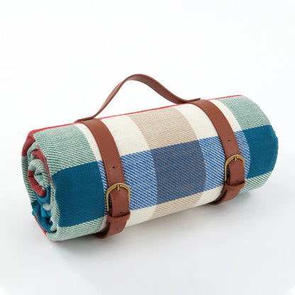 Picknickdeken Waterdicht Geruit Met Draagriem 150x200 Of 200x200 cm