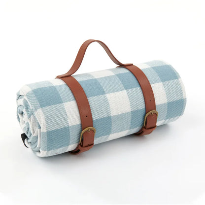 Picknickdeken Waterdicht Geruit Met Draagriem 150x200 Of 200x200 cm