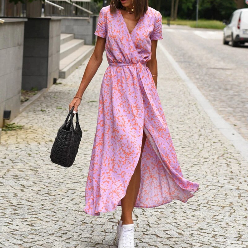 Dames Jurk Bloemenprint Lente Zomer Collectie