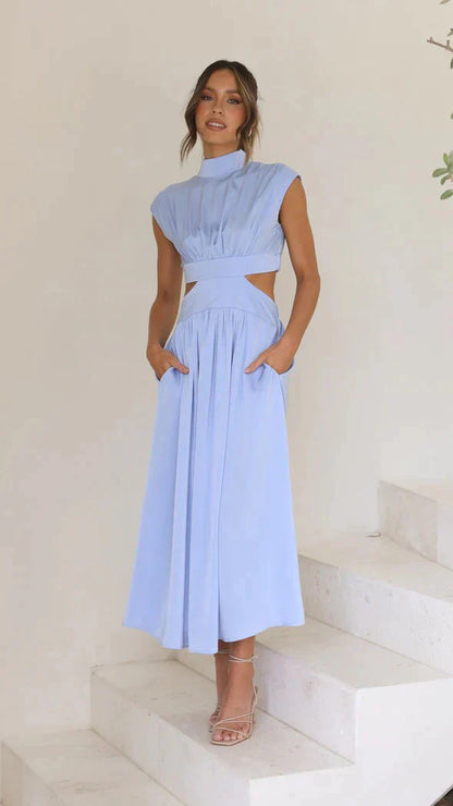Vrouwelijke Zomerjurk Midi Jurk Elegante Mode