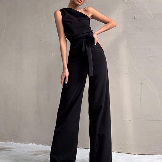 Jumpsuit Zomerjurk Elegante Eénspaarige Jurk - StudioMarella