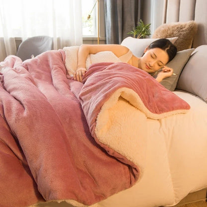 Wollen Plaid Deken | Warm & Zacht | Dubbelzijdig | Voor Bed, Bank & Winter
