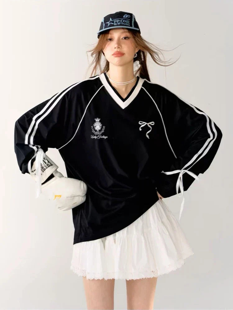 Vera Oversized Jersey Dames Vintage Stijl