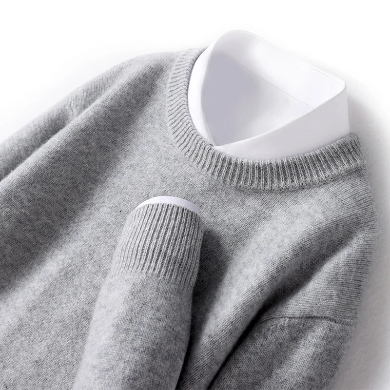 Merino Wollen Sweater Heren Warm en Comfortabel