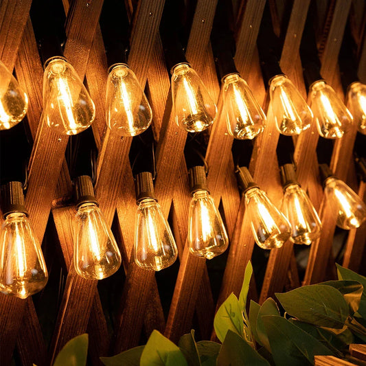 Sfeerlichtslinger voor Buiten Weerbestendig Snoer met Onbreekbare Gloeilampen Tuinverlichting Terrasverlichting IP44 Waterdicht 10 Meter Warm Wit Feestverlichting Sfeerverlichting